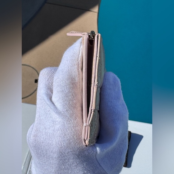 Versace Greca Goddess zippered card case Full Inclusion Blush Pink - Picture 6 of 12